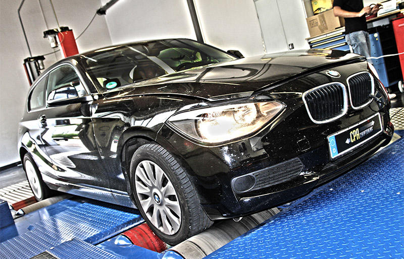 BMW 120d på dyno med PowerBox