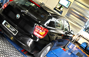 BMW 120d på dyno med PowerBox