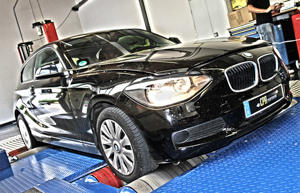 BMW 120d på dyno med PowerBox